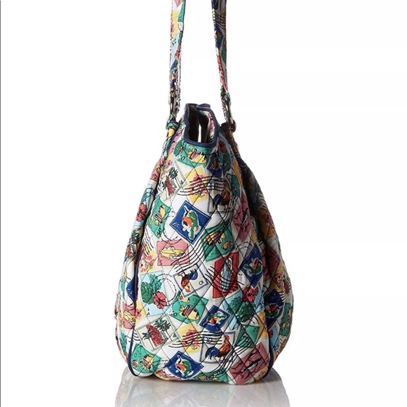 Vera Bradley Glenna Cuban Stamps Shoulder Bag - Picture 4 of 9